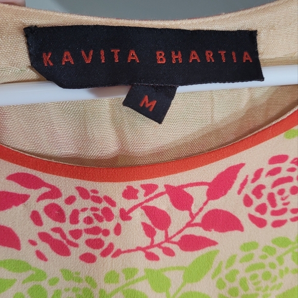 Anthropologie Kavita Bhartia Nami floral sleevless Shift Dress Size Medium - Picture 2 of 4